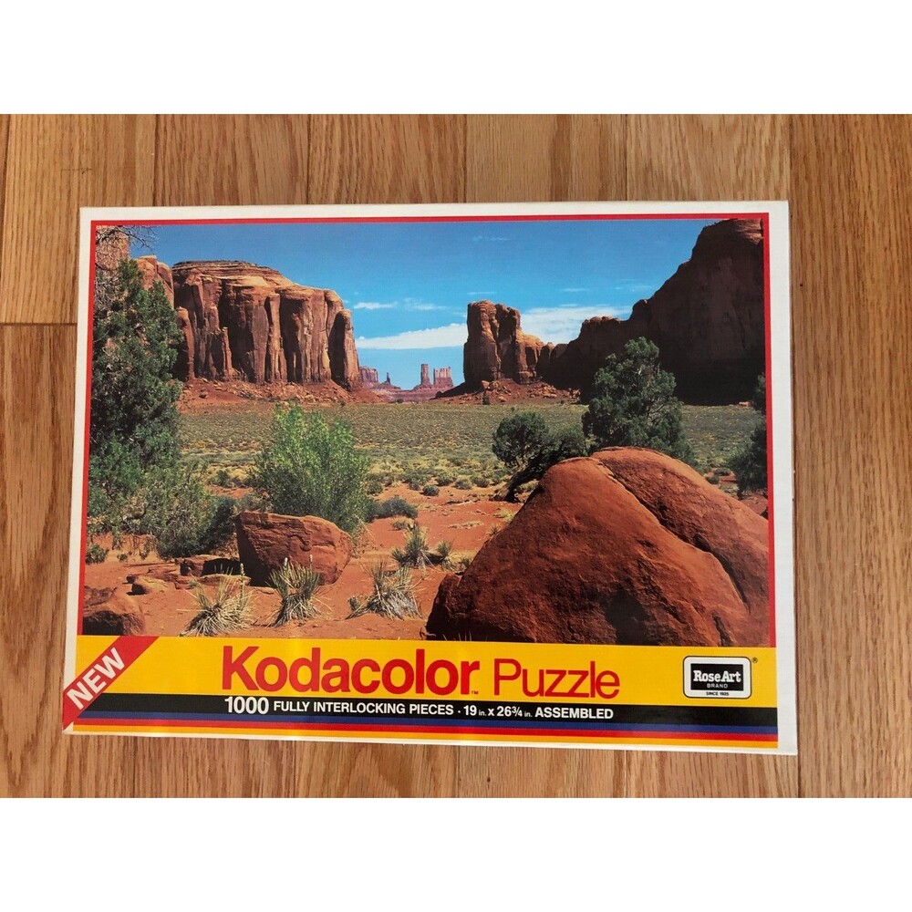 Vintage Kodacolor Monument Valley AZ 1000 Piece Jigsaw Puzzle Sealed New USA